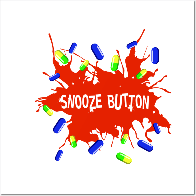 Snooze Button Wall Art by NickiPostsStuff